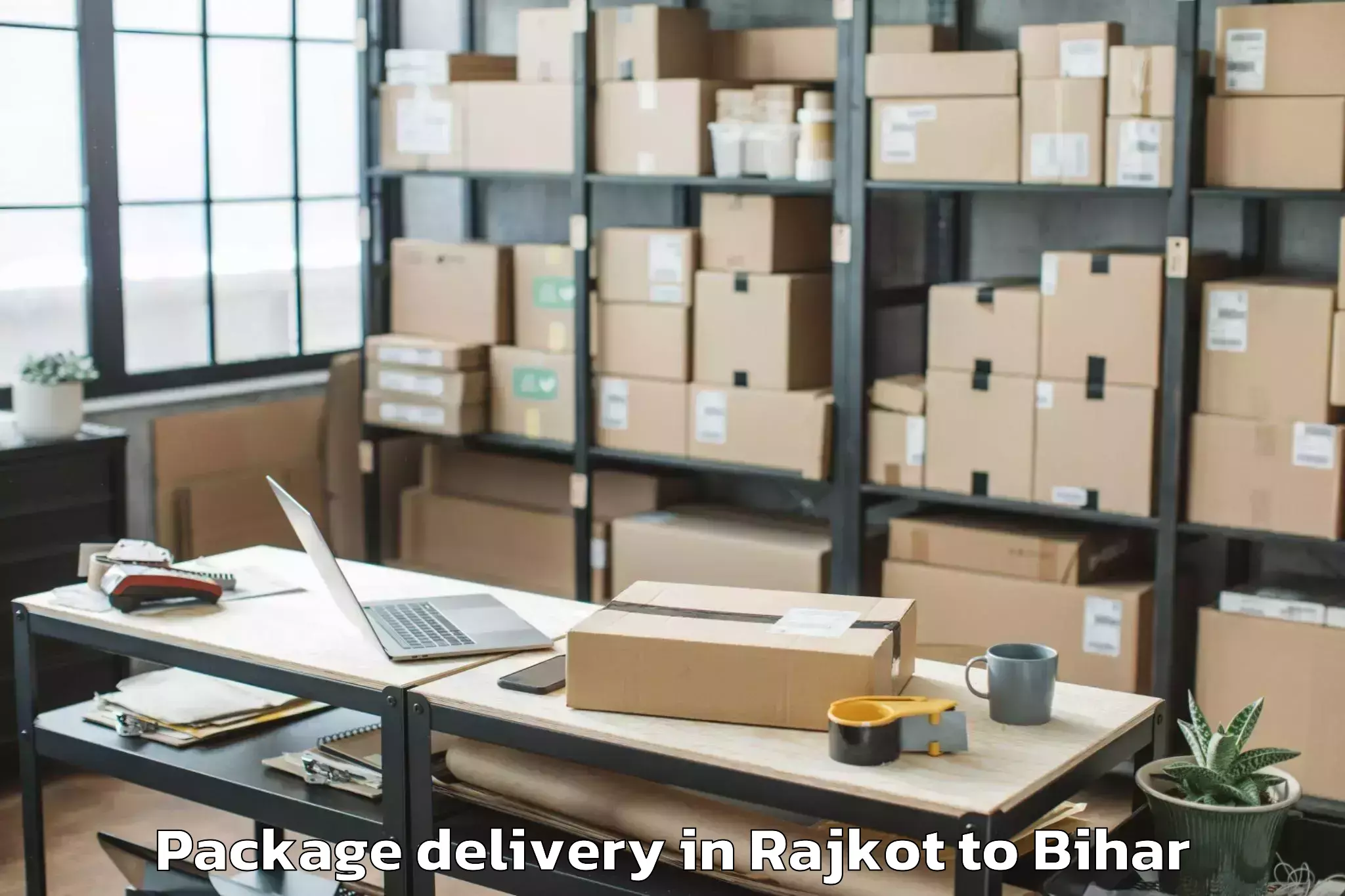 Rajkot to Bahadurganj Package Delivery Booking